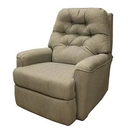 Cara Rocker Recliner with Button Tufted Seat Back